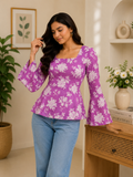 Dark PInk Short Kurti