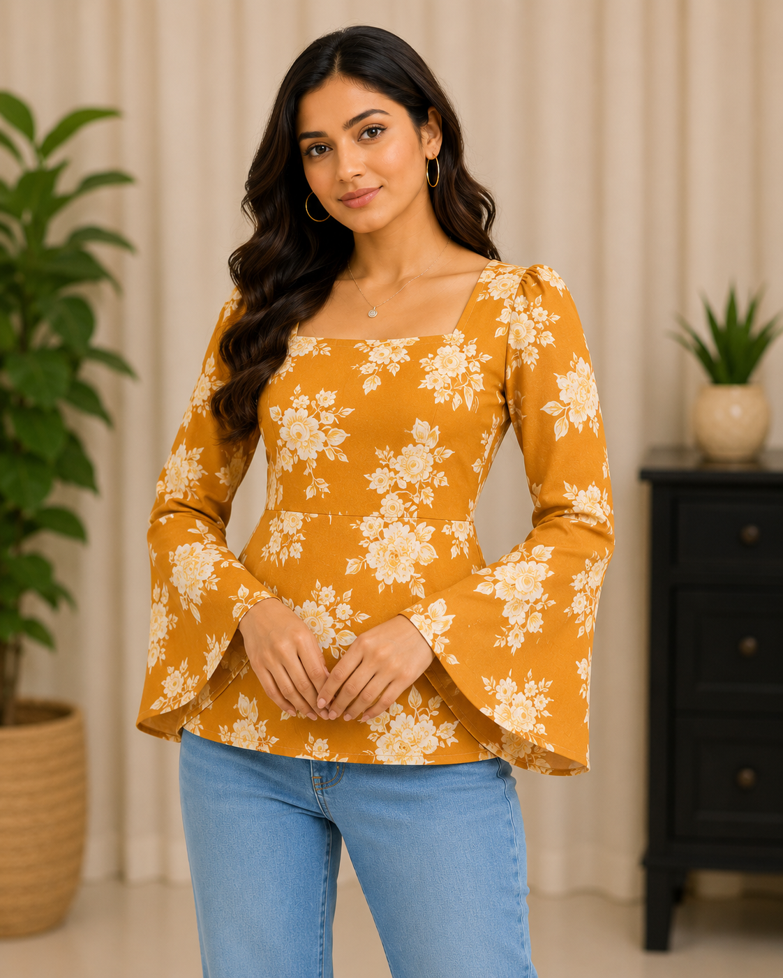 Orange Short Kurti