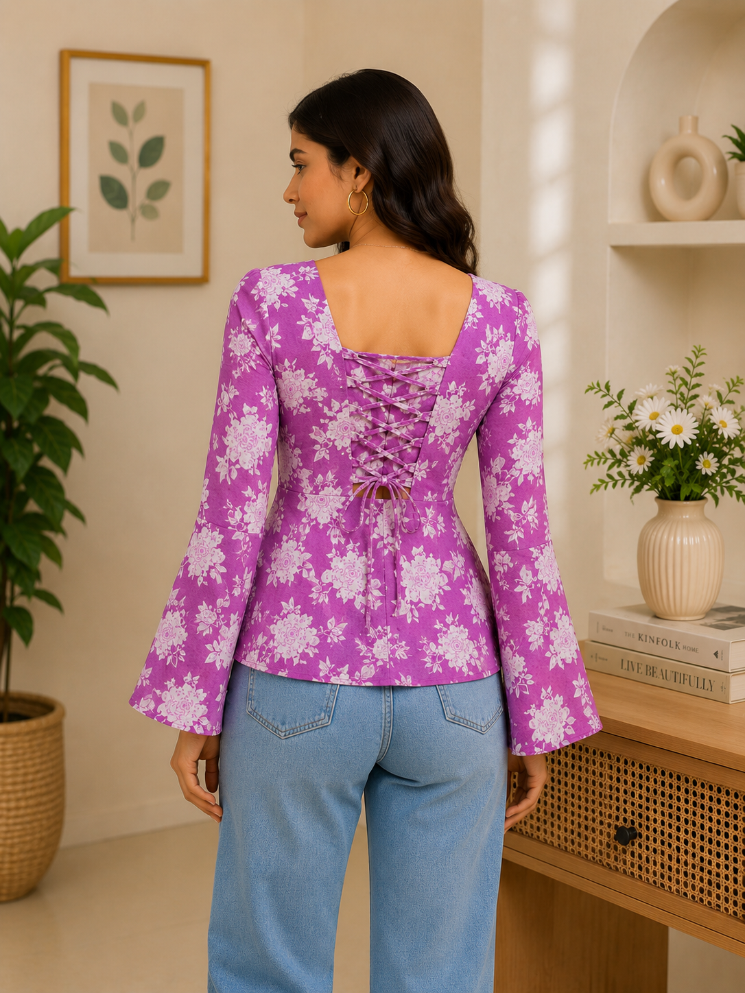 Dark PInk Short Kurti