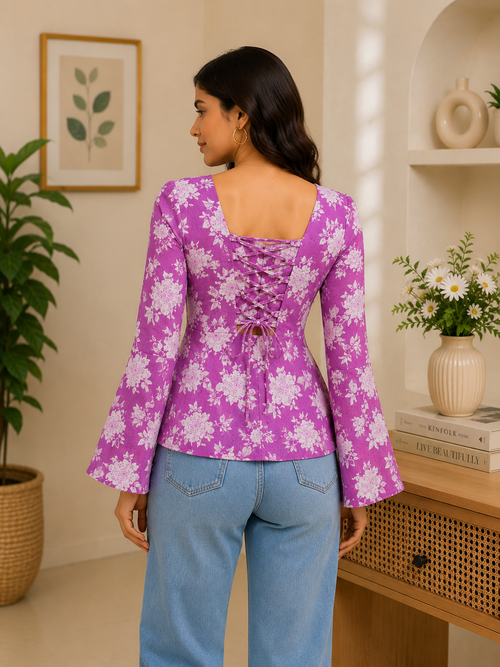 Dark PInk Short Kurti