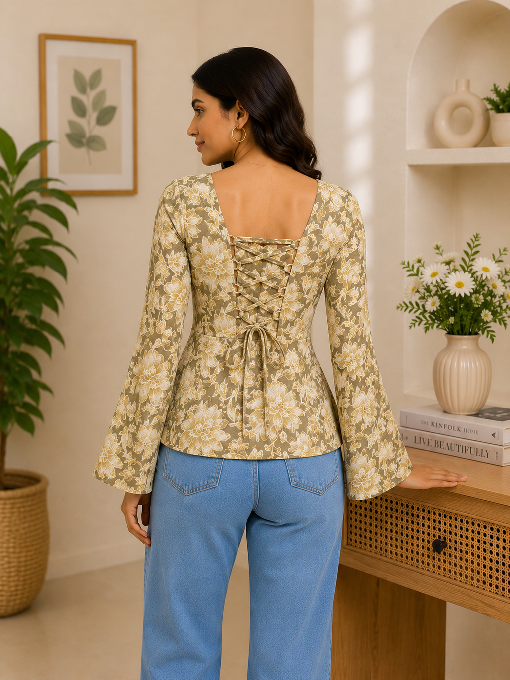 Dark Green Short Kurti