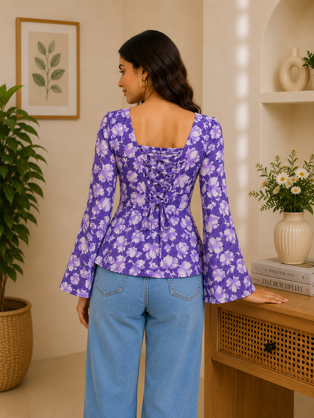 Purple Short Kurti