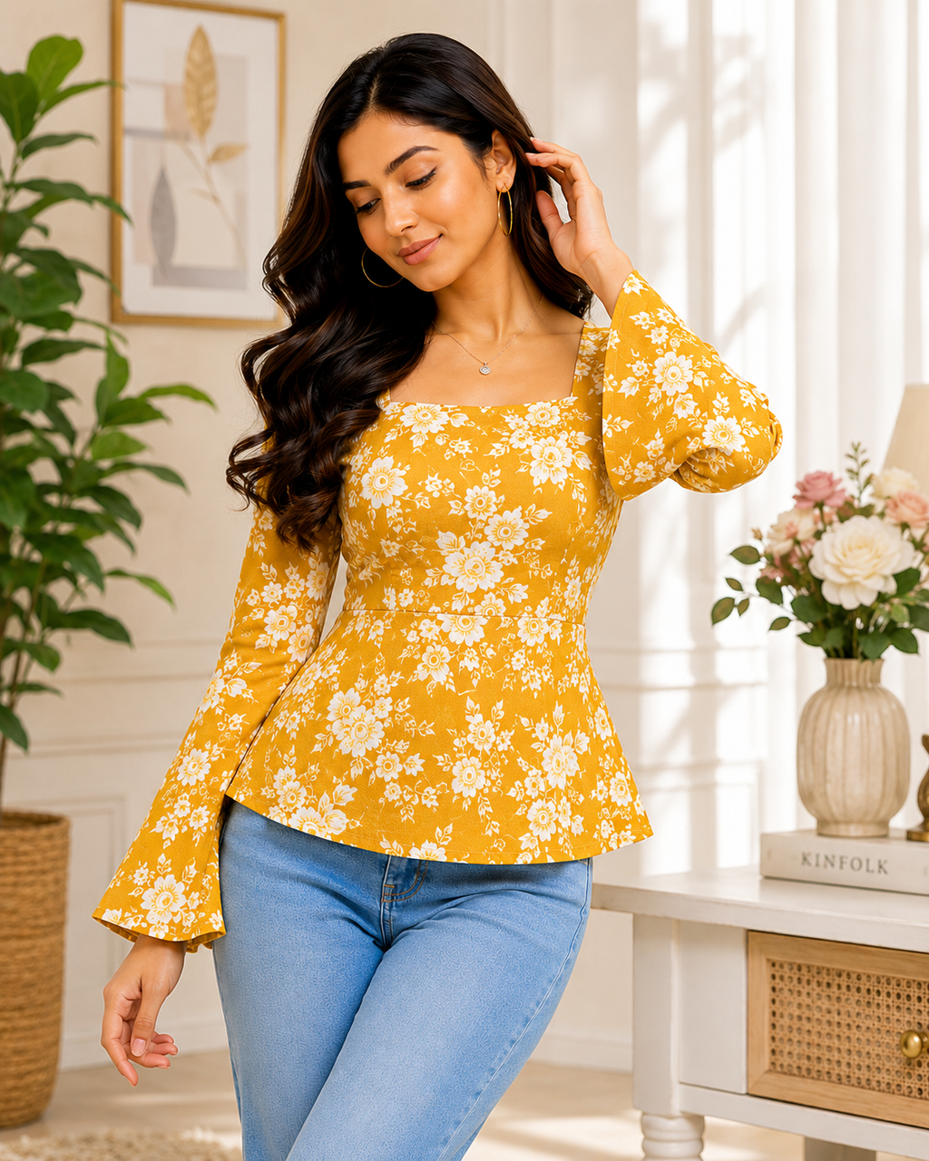 Orange Short Kurti