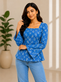 Light Blue Short Kurti
