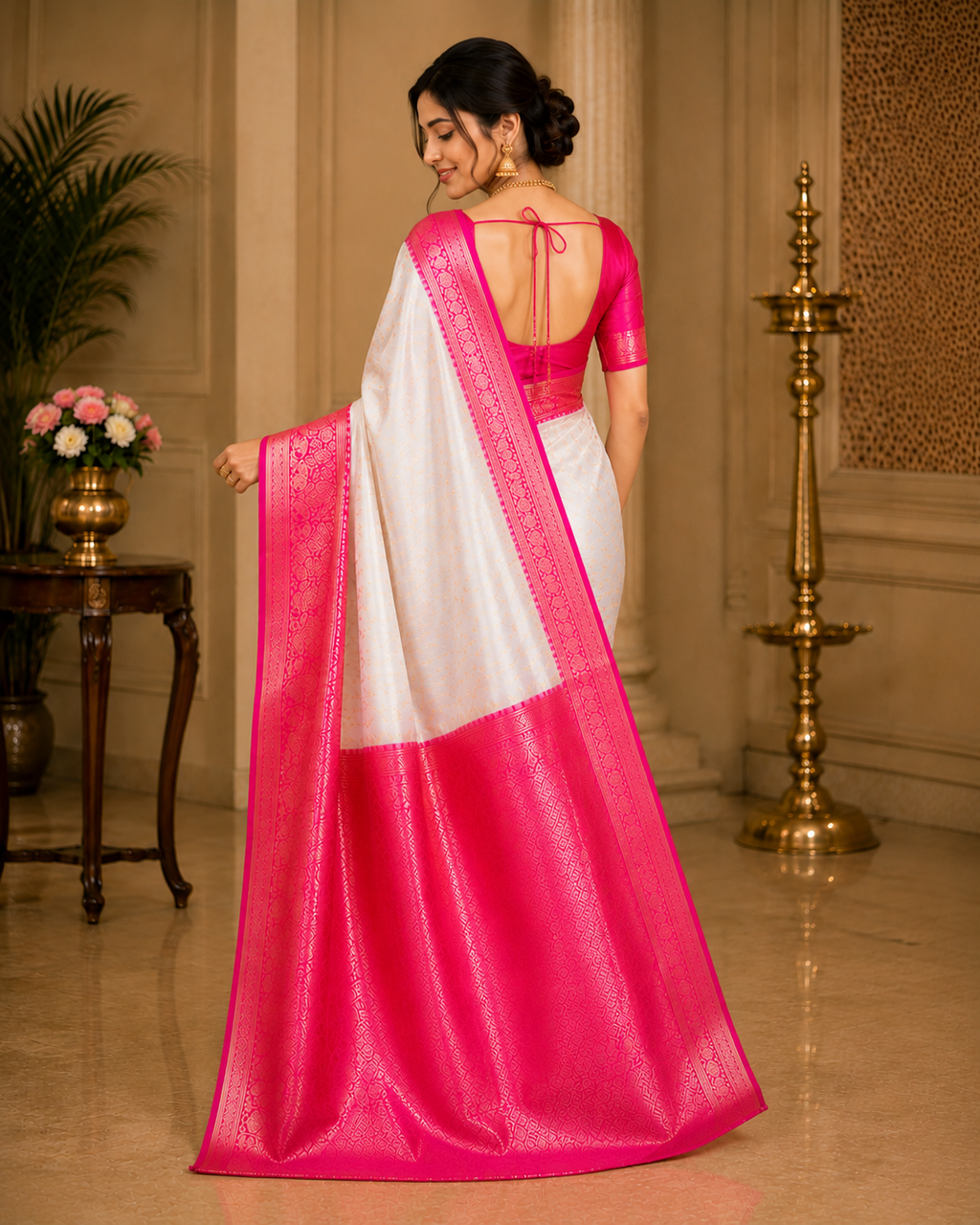 TriVibez Festive Festive Combo - Pack of 2 Elegant Art Silk Sarees with Rich Zari Borders