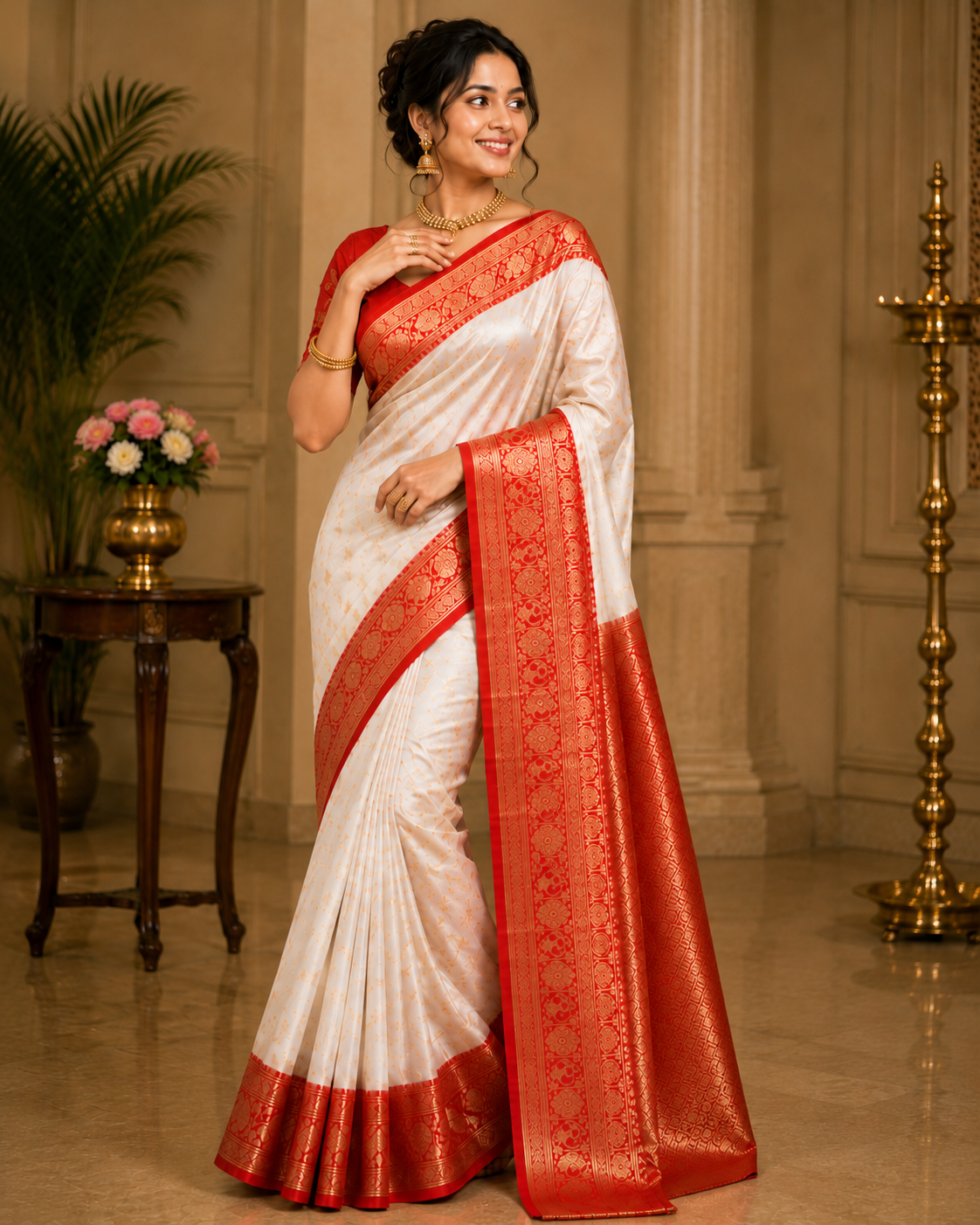 TriVibez Festive Festive Combo - Pack of 2 Elegant Art Silk Sarees with Rich Zari Borders